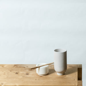 cup L with marble & spoon